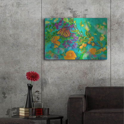 Luxe Metal Art 'California Monarch' by Carissa Luminess, Metal Wall Art,36x24