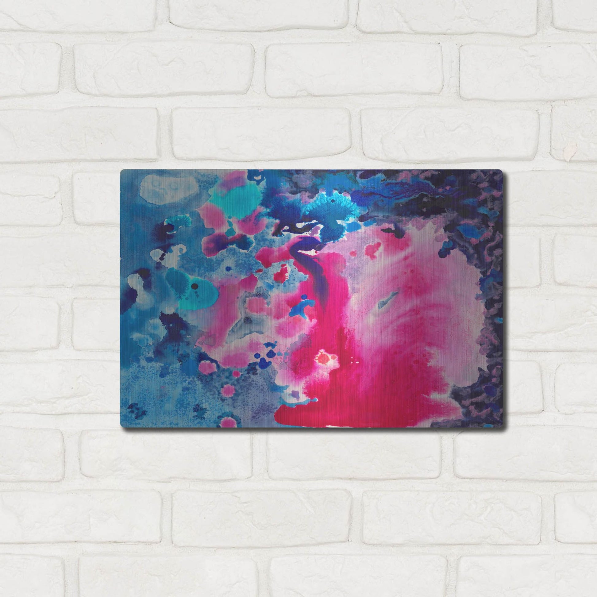 Luxe Metal Art 'Selfing' by Carissa Luminess, Metal Wall Art,16x12