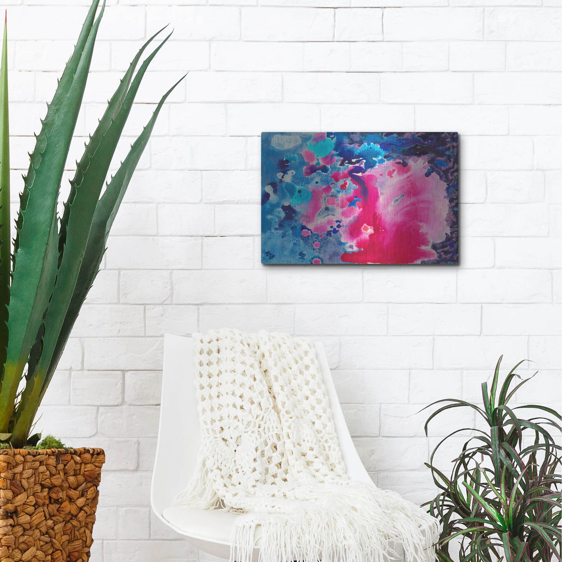 Luxe Metal Art 'Selfing' by Carissa Luminess, Metal Wall Art,16x12