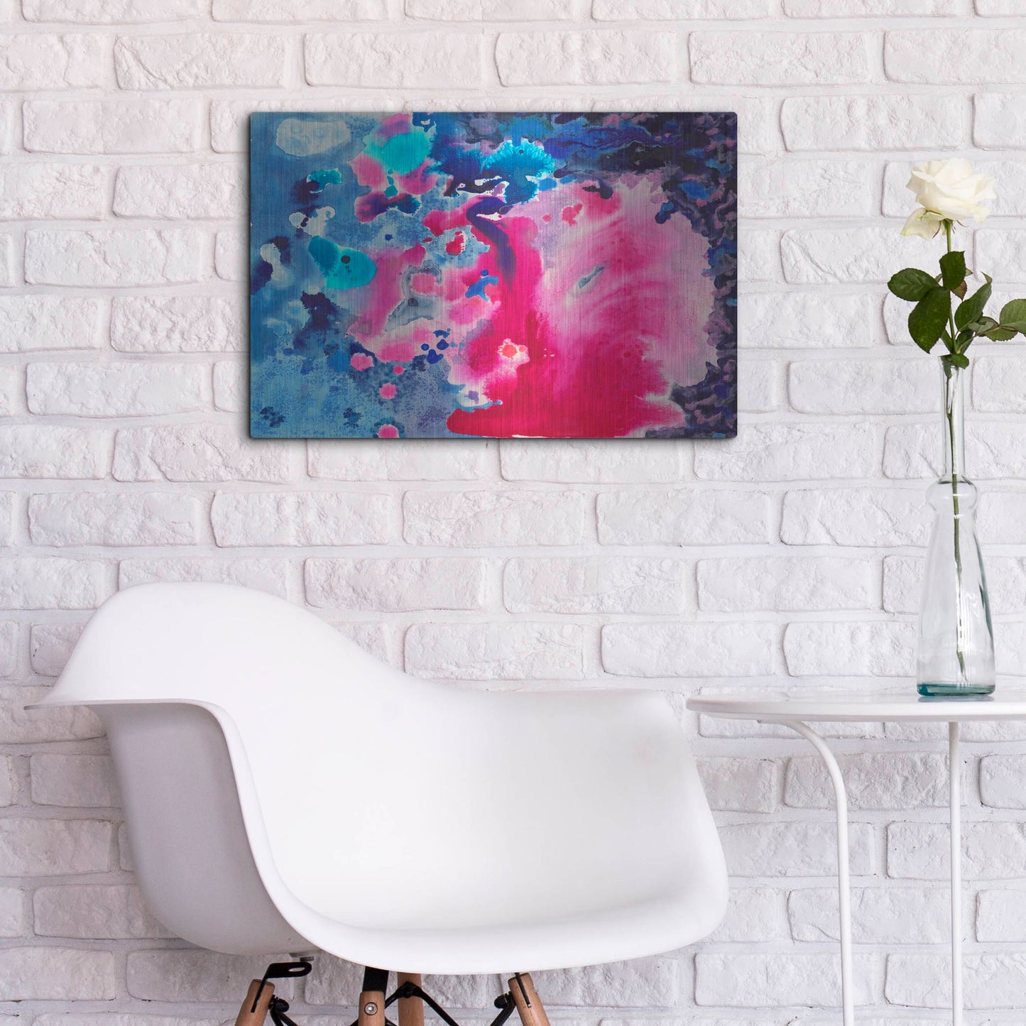 Luxe Metal Art 'Selfing' by Carissa Luminess, Metal Wall Art,24x16