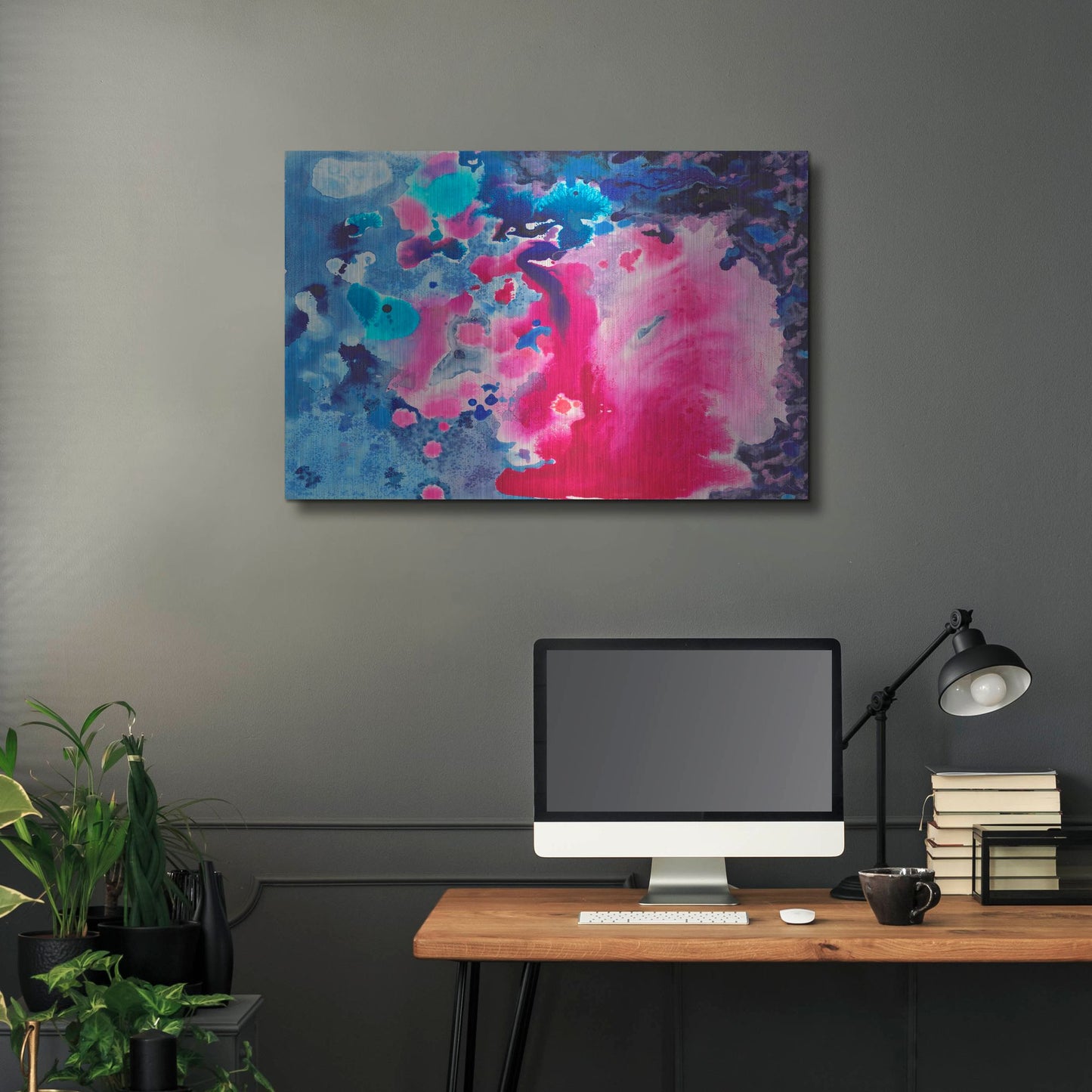 Luxe Metal Art 'Selfing' by Carissa Luminess, Metal Wall Art,36x24