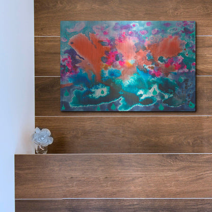 Luxe Metal Art 'Tropical Storm' by Carissa Luminess, Metal Wall Art,16x12