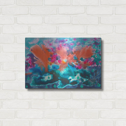 Luxe Metal Art 'Tropical Storm' by Carissa Luminess, Metal Wall Art,24x16