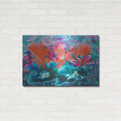 Luxe Metal Art 'Tropical Storm' by Carissa Luminess, Metal Wall Art,36x24