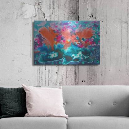 Luxe Metal Art 'Tropical Storm' by Carissa Luminess, Metal Wall Art,36x24