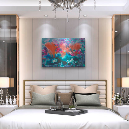 Luxe Metal Art 'Tropical Storm' by Carissa Luminess, Metal Wall Art,36x24