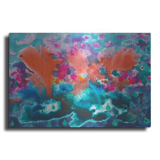 Luxe Metal Art 'Tropical Storm' by Carissa Luminess, Metal Wall Art