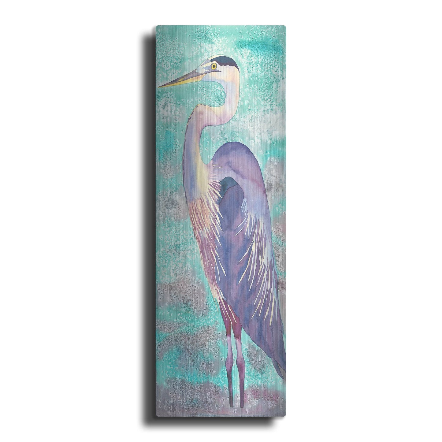 Luxe Metal Art 'Great Blue Heron' by Carissa Luminess, Metal Wall Art