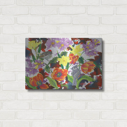 Luxe Metal Art 'Imbolic' by Carissa Luminess, Metal Wall Art,24x16