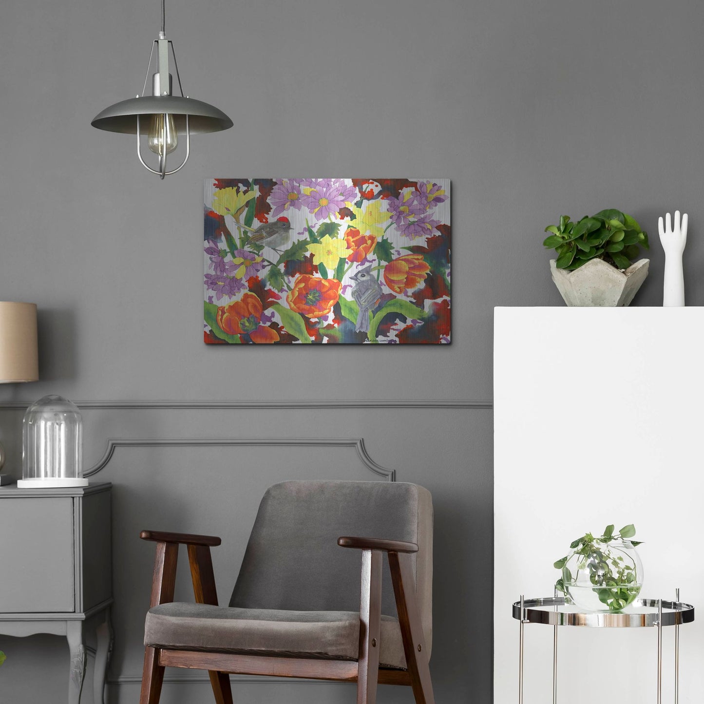 Luxe Metal Art 'Imbolic' by Carissa Luminess, Metal Wall Art,24x16