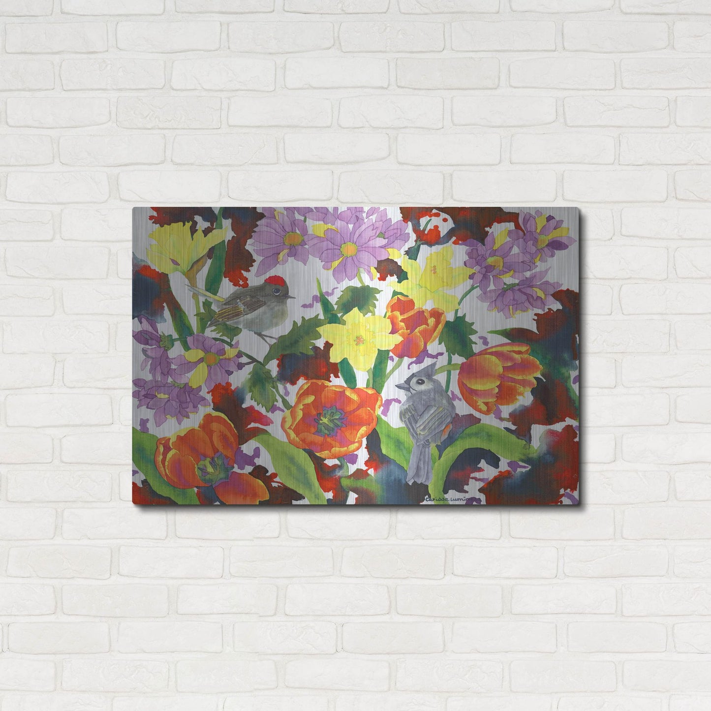 Luxe Metal Art 'Imbolic' by Carissa Luminess, Metal Wall Art,36x24