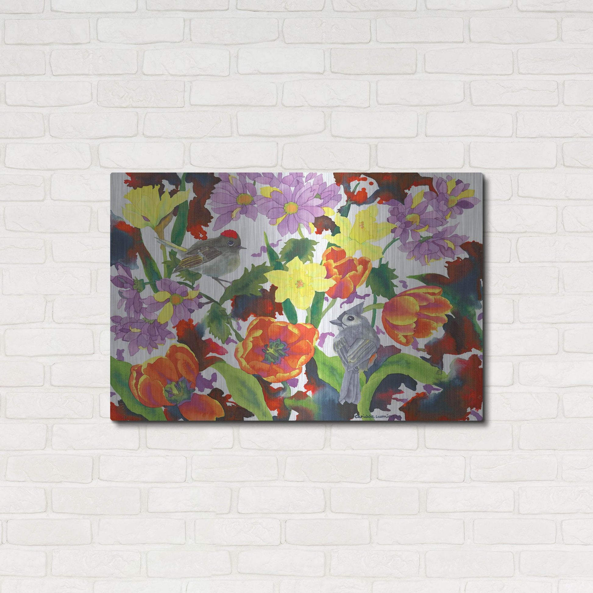 Luxe Metal Art 'Imbolic' by Carissa Luminess, Metal Wall Art,36x24