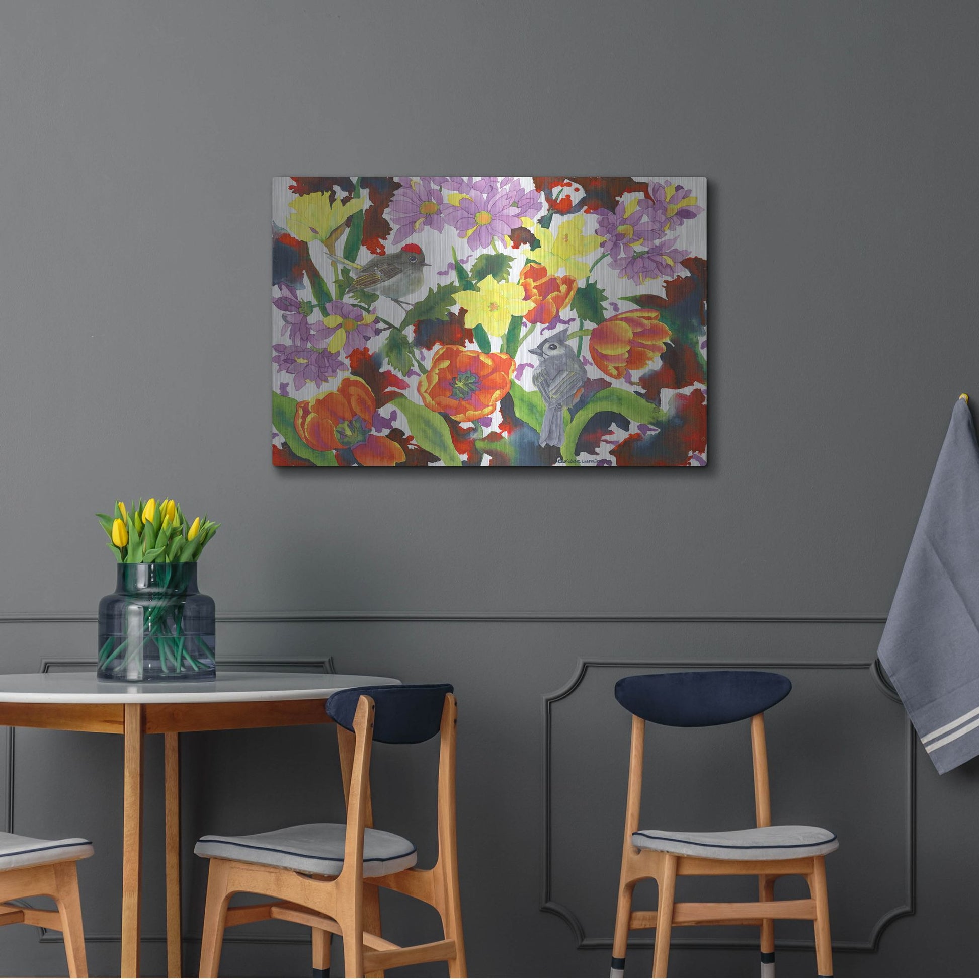 Luxe Metal Art 'Imbolic' by Carissa Luminess, Metal Wall Art,36x24