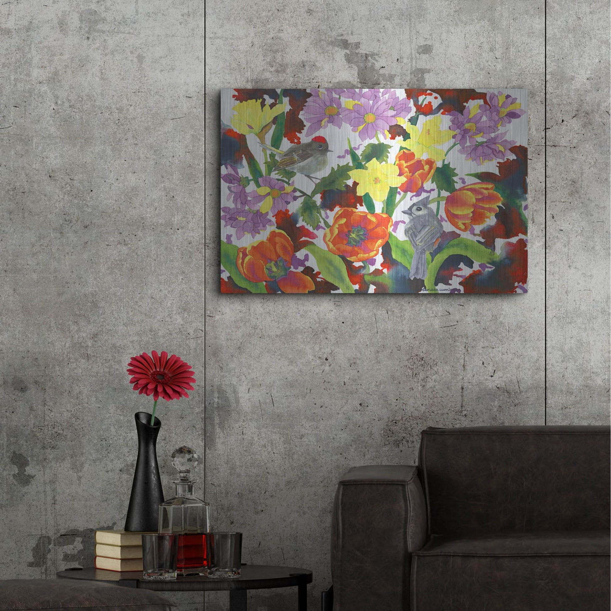 Luxe Metal Art 'Imbolic' by Carissa Luminess, Metal Wall Art,36x24