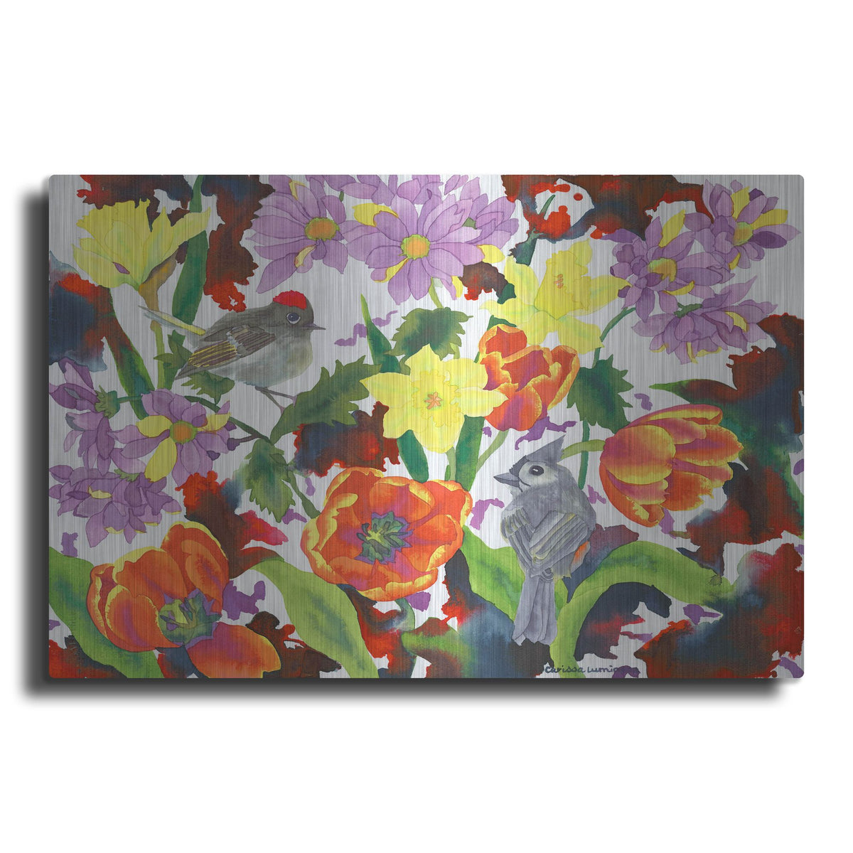Luxe Metal Art 'Imbolic' by Carissa Luminess, Metal Wall Art