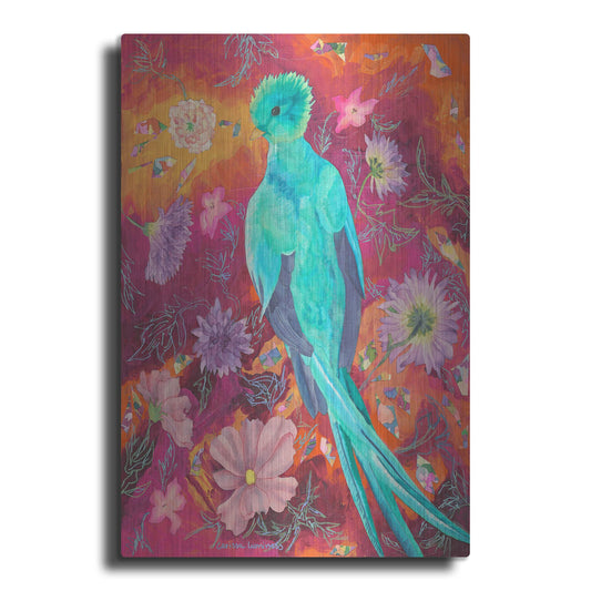 Luxe Metal Art 'Quetzecal' by Carissa Luminess, Metal Wall Art