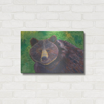 Luxe Metal Art 'Bear' by Carissa Luminess, Metal Wall Art,24x16