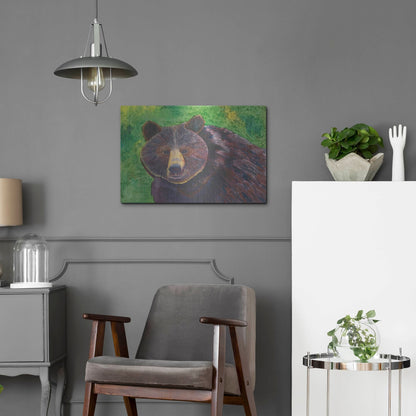 Luxe Metal Art 'Bear' by Carissa Luminess, Metal Wall Art,24x16