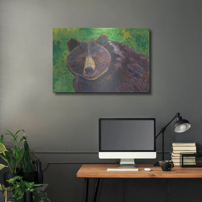 Luxe Metal Art 'Bear' by Carissa Luminess, Metal Wall Art,36x24