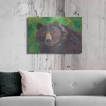 Luxe Metal Art 'Bear' by Carissa Luminess, Metal Wall Art,36x24