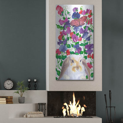 Luxe Metal Art 'Bunny Love' by Carissa Luminess, Metal Wall Art,24x48