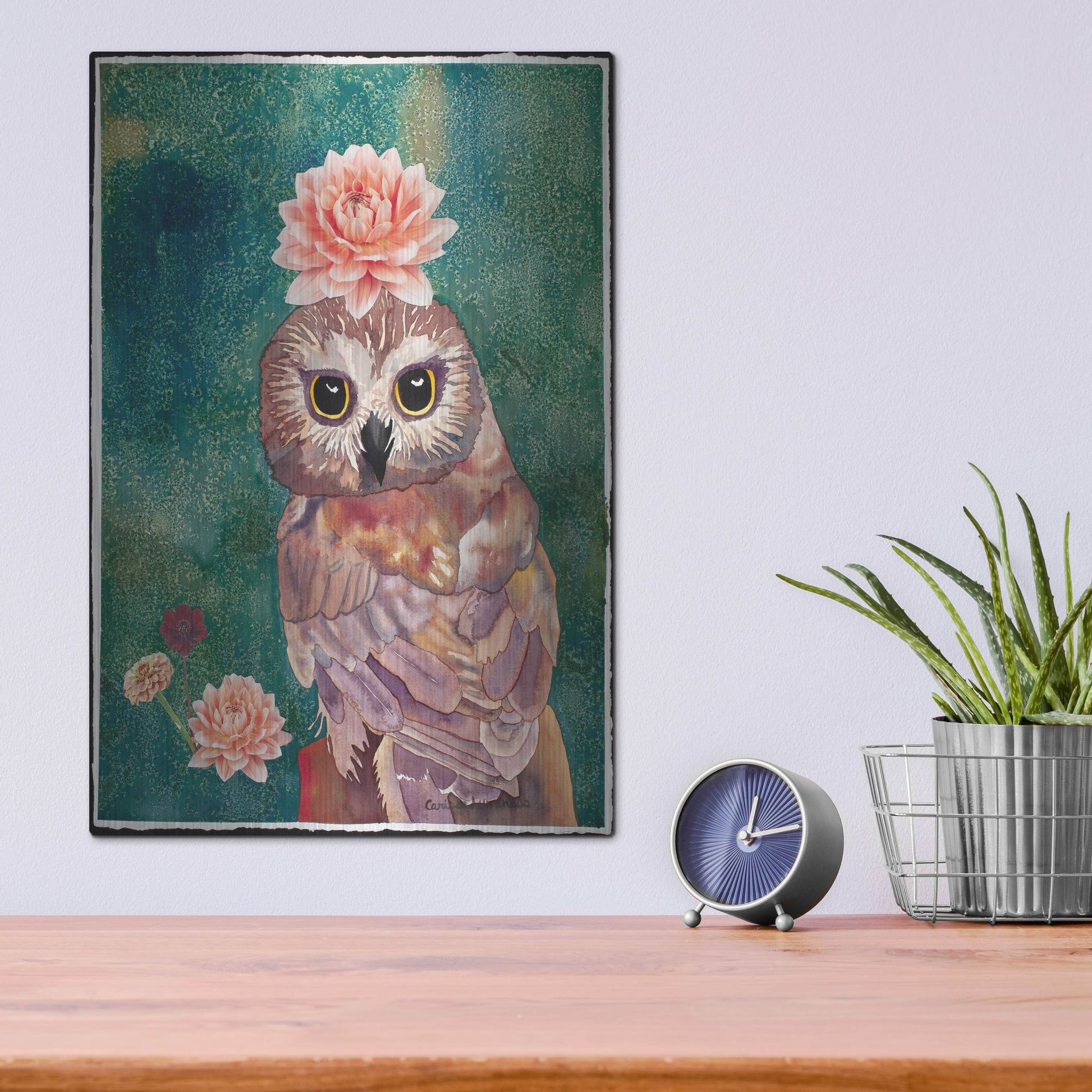 Luxe Metal Art 'Cherished' by Carissa Luminess, Metal Wall Art,12x16