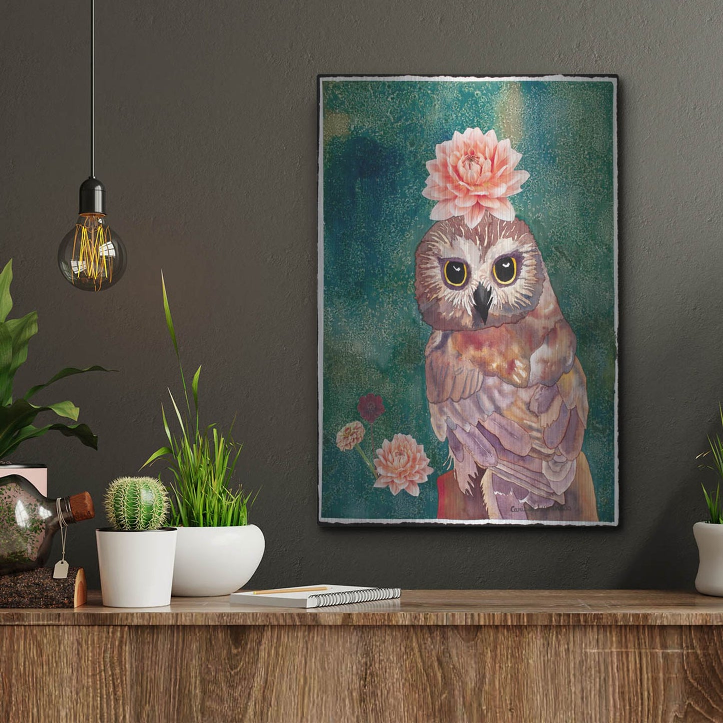 Luxe Metal Art 'Cherished' by Carissa Luminess, Metal Wall Art,12x16