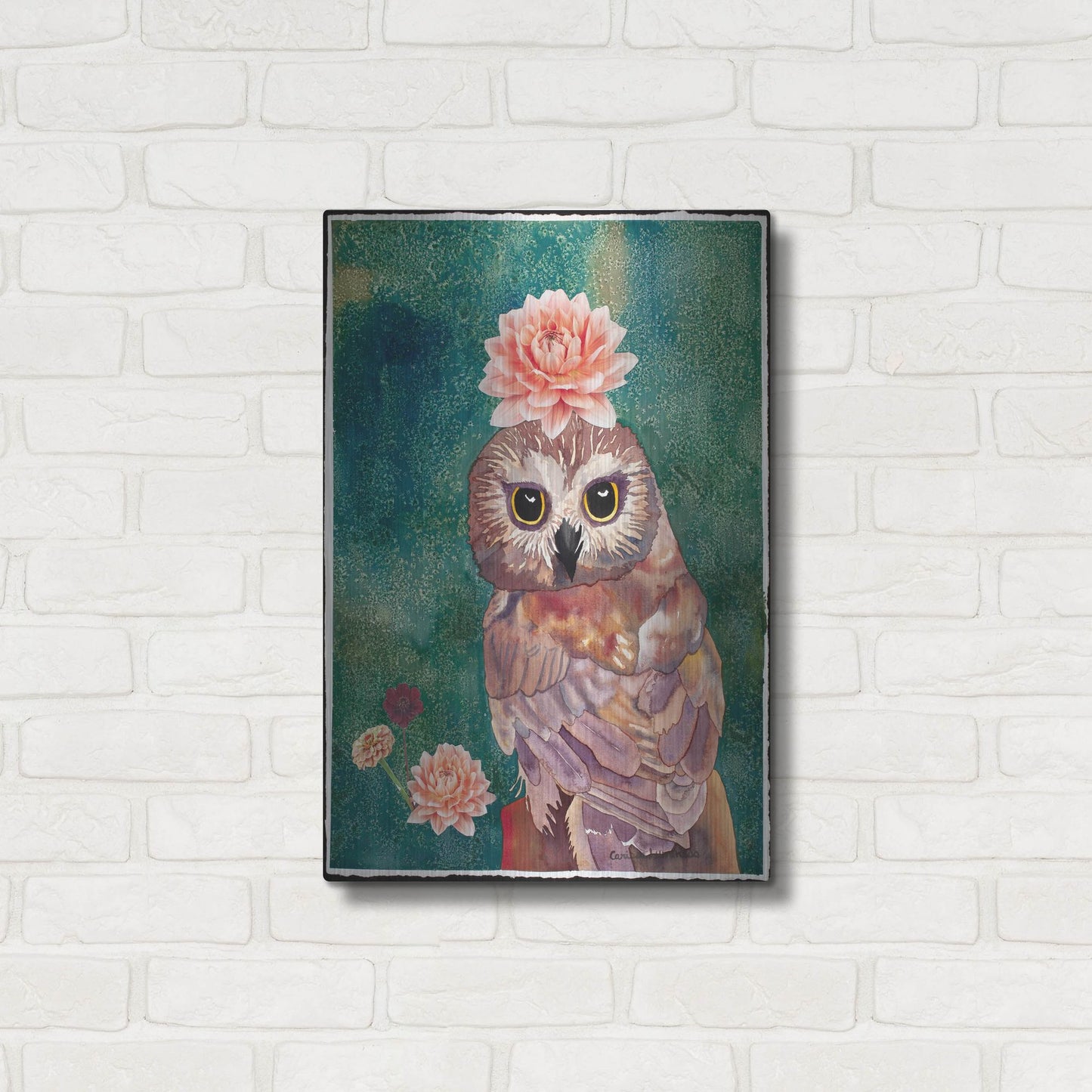 Luxe Metal Art 'Cherished' by Carissa Luminess, Metal Wall Art,16x24