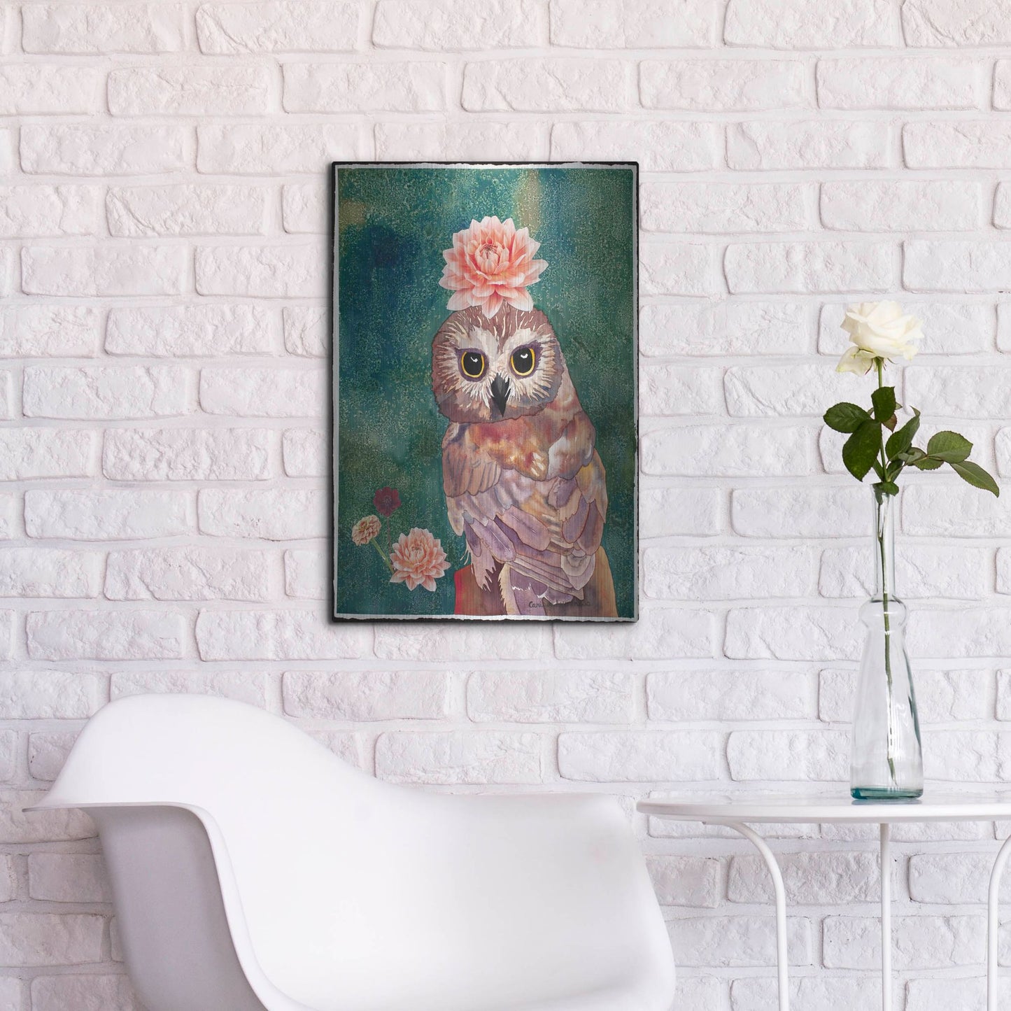Luxe Metal Art 'Cherished' by Carissa Luminess, Metal Wall Art,16x24