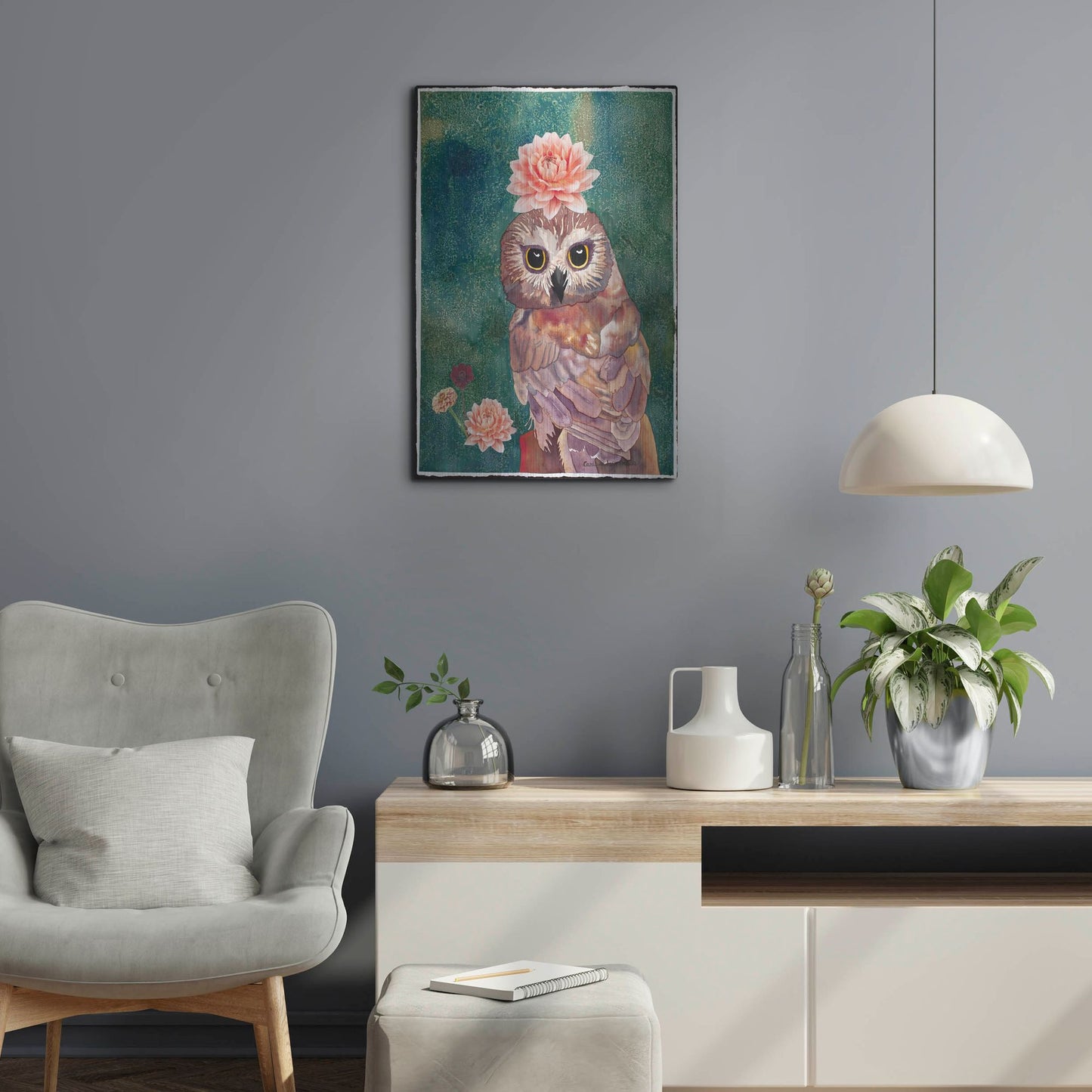 Luxe Metal Art 'Cherished' by Carissa Luminess, Metal Wall Art,16x24