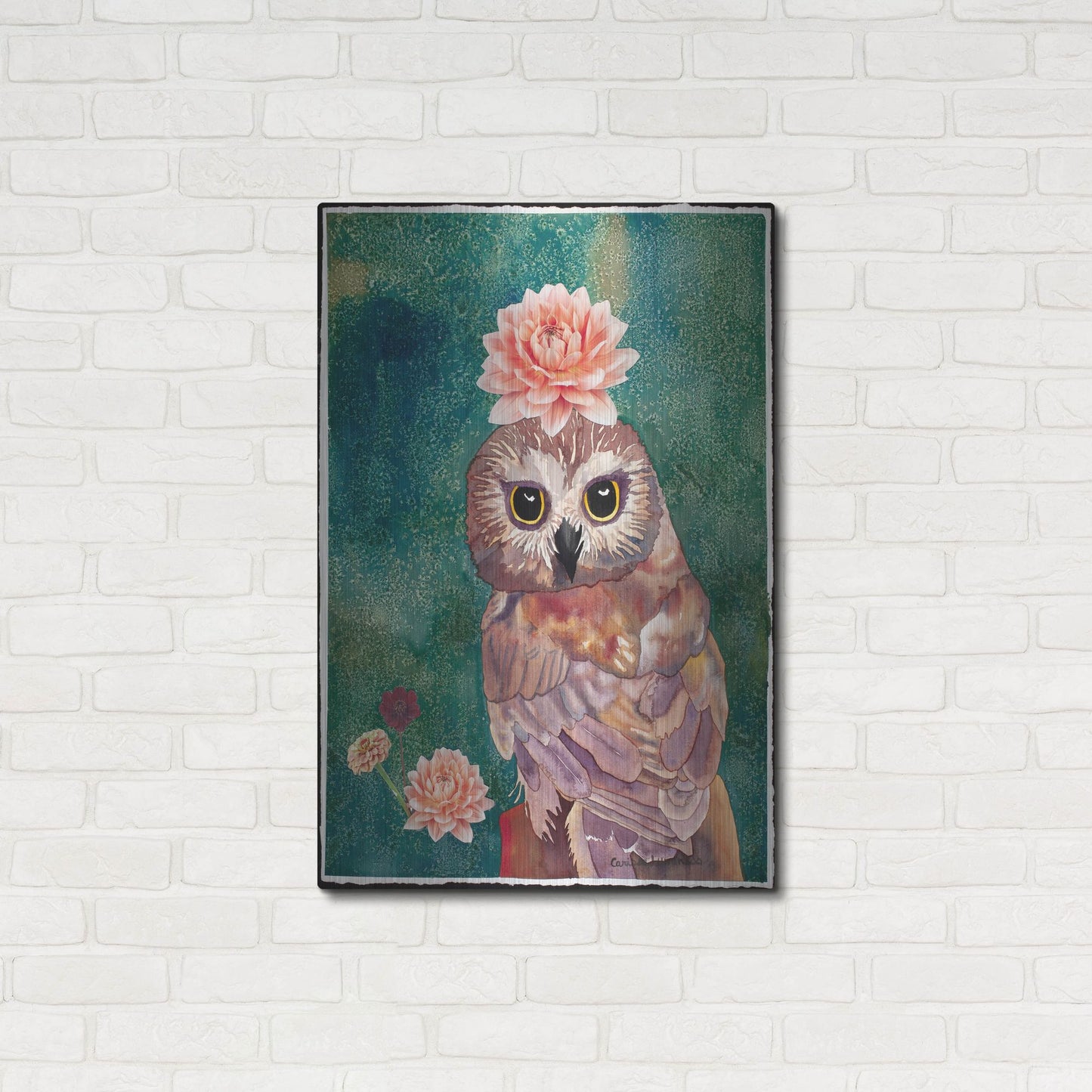 Luxe Metal Art 'Cherished' by Carissa Luminess, Metal Wall Art,24x36