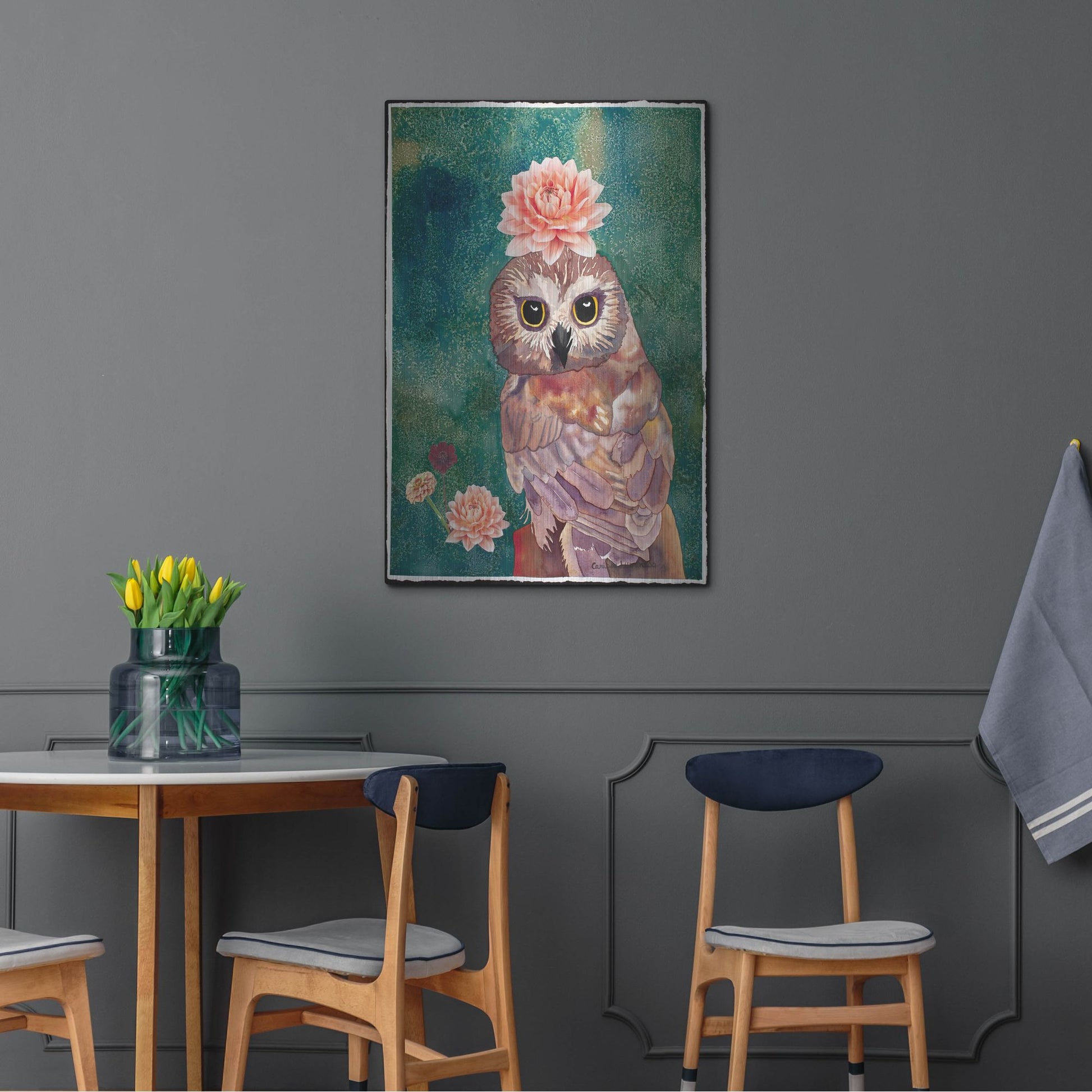 Luxe Metal Art 'Cherished' by Carissa Luminess, Metal Wall Art,24x36