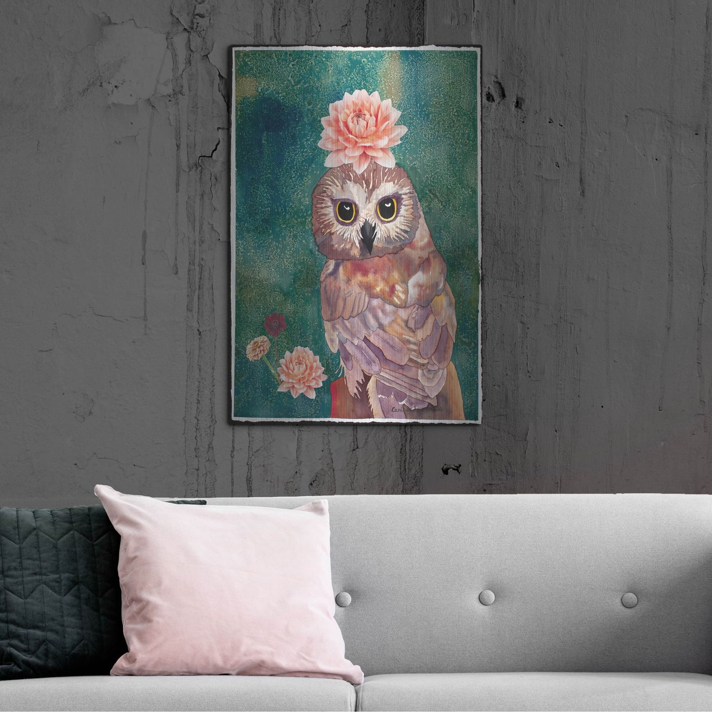 Luxe Metal Art 'Cherished' by Carissa Luminess, Metal Wall Art,24x36