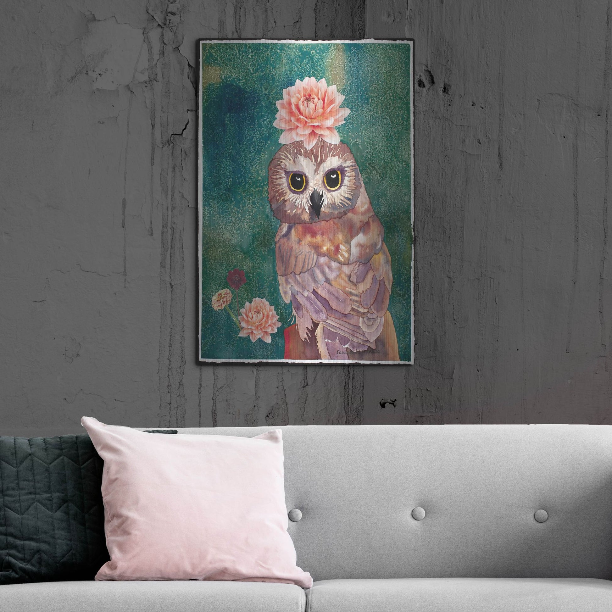 Luxe Metal Art 'Cherished' by Carissa Luminess, Metal Wall Art,24x36