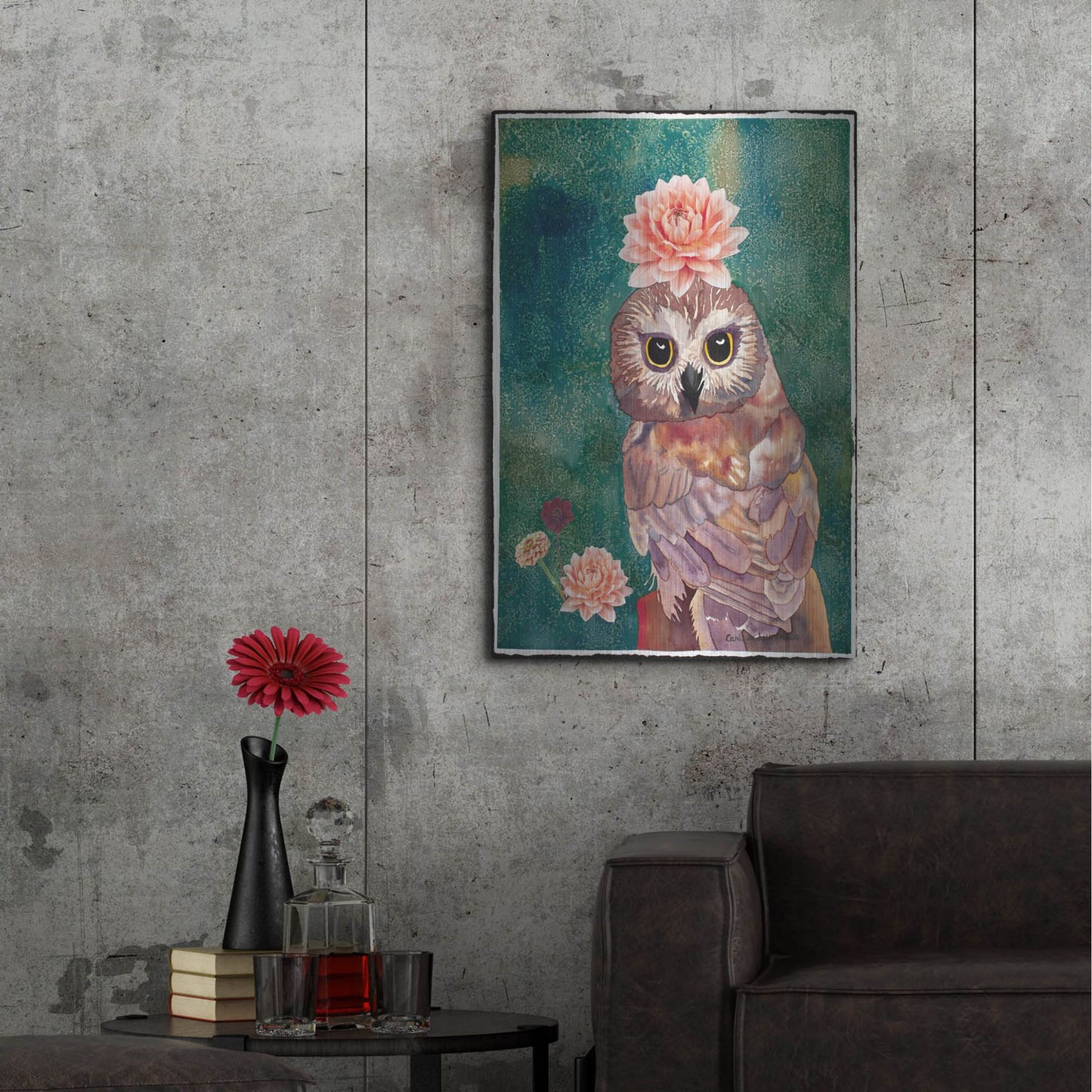 Luxe Metal Art 'Cherished' by Carissa Luminess, Metal Wall Art,24x36