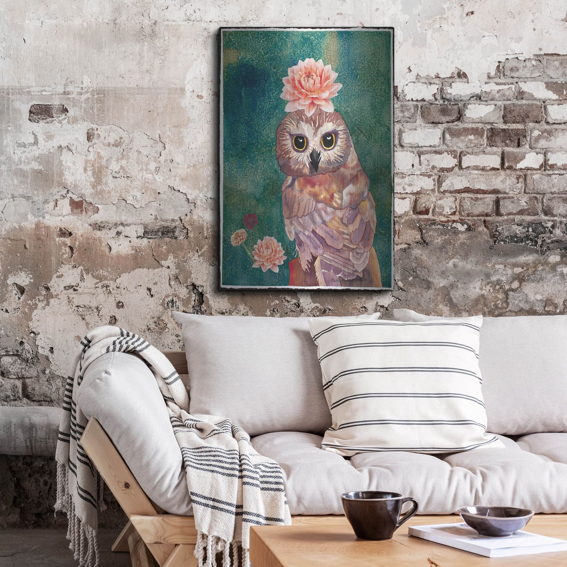 Luxe Metal Art 'Cherished' by Carissa Luminess, Metal Wall Art,24x36