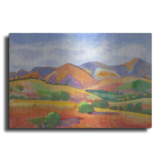 Luxe Metal Art 'Golden Hills' by Carissa Luminess, Metal Wall Art