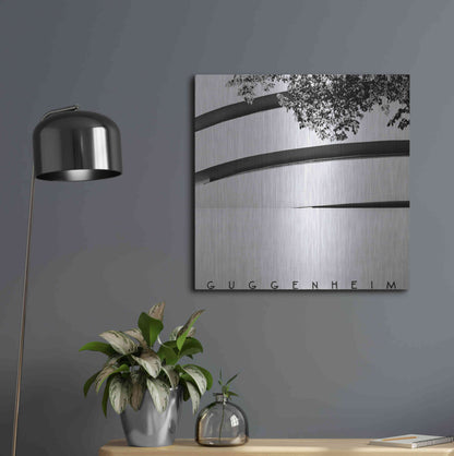 Luxe Metal Art 'NYC Guggenheim' by Nina Papiorek, Metal Wall Art,24x24