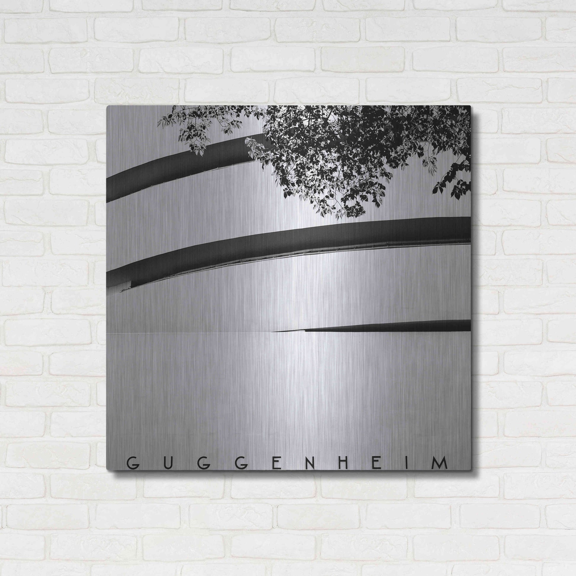 Luxe Metal Art 'NYC Guggenheim' by Nina Papiorek, Metal Wall Art,36x36