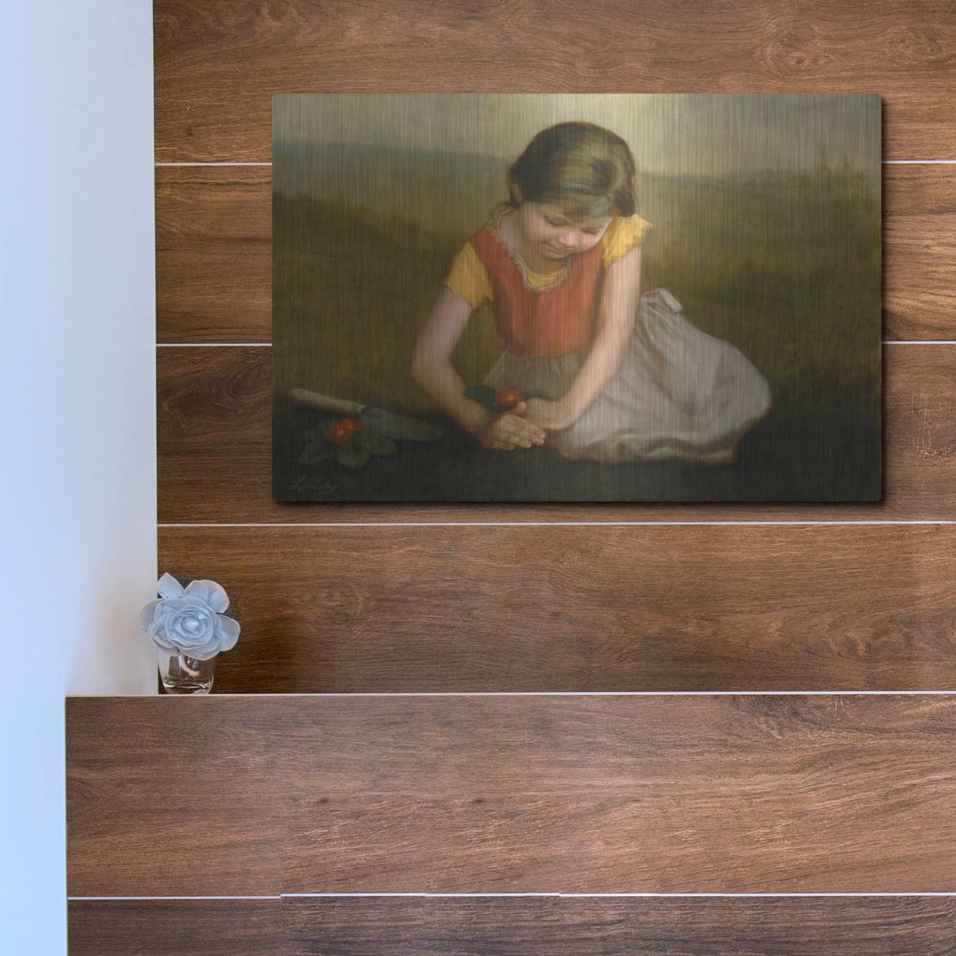 Luxe Metal Art 'Hope Of Spring' by David Lindsley, Metal Wall Art,16x12