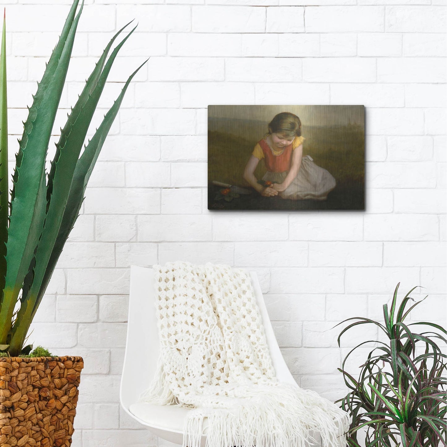 Luxe Metal Art 'Hope Of Spring' by David Lindsley, Metal Wall Art,16x12