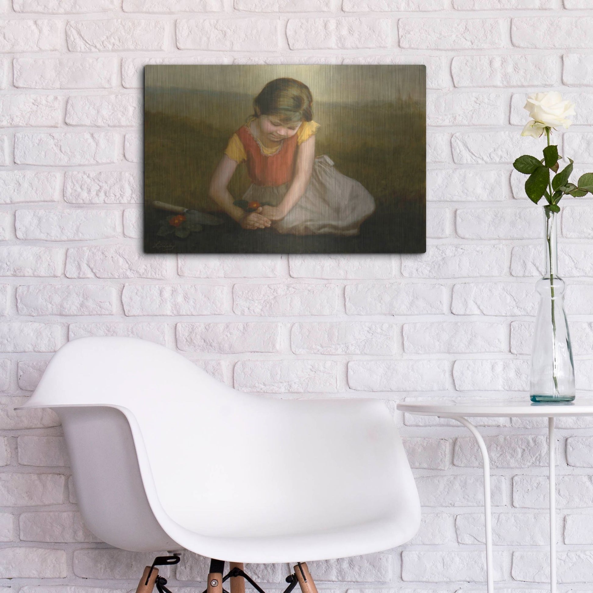 Luxe Metal Art 'Hope Of Spring' by David Lindsley, Metal Wall Art,24x16