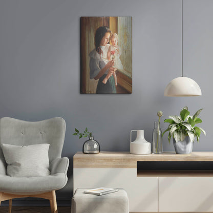 Luxe Metal Art 'The Little Flower' by David Lindsley, Metal Wall Art,16x24