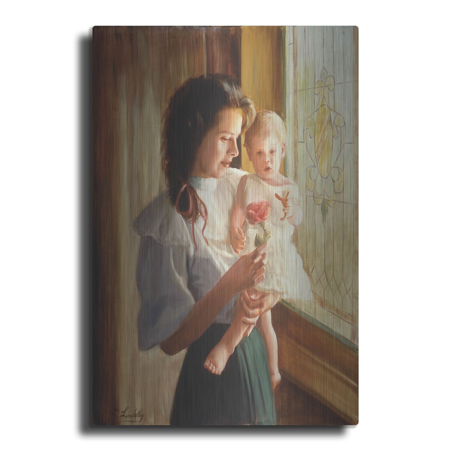 Luxe Metal Art 'The Little Flower' by David Lindsley, Metal Wall Art