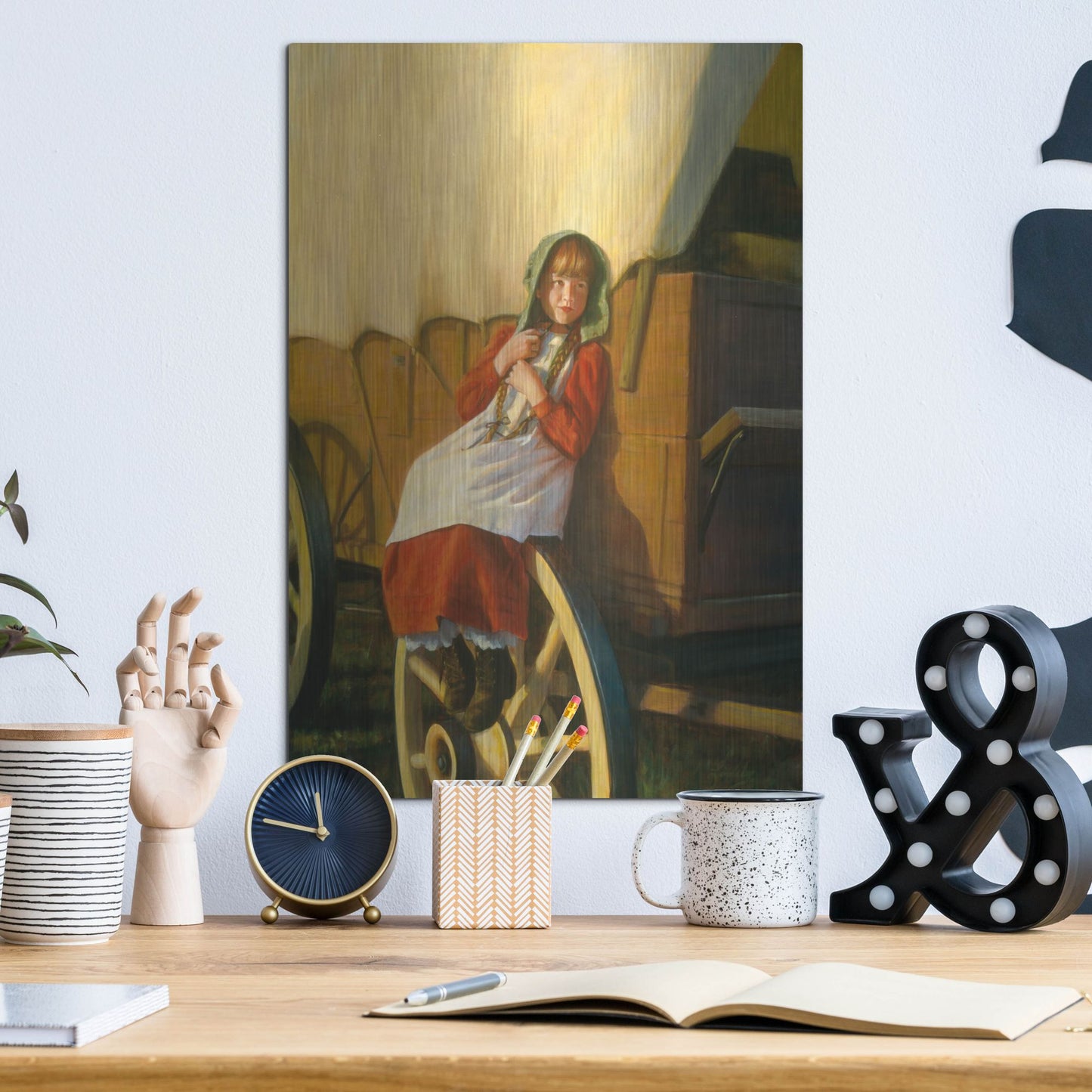 Luxe Metal Art 'Journey Of Faith' by David Lindsley, Metal Wall Art,12x16