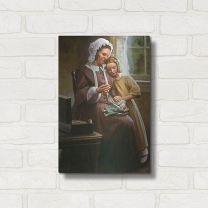 Luxe Metal Art 'A Stitch In Time' by David Lindsley, Metal Wall Art,12x16