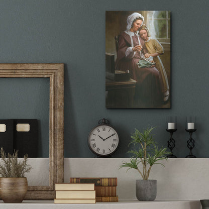 Luxe Metal Art 'A Stitch In Time' by David Lindsley, Metal Wall Art,12x16