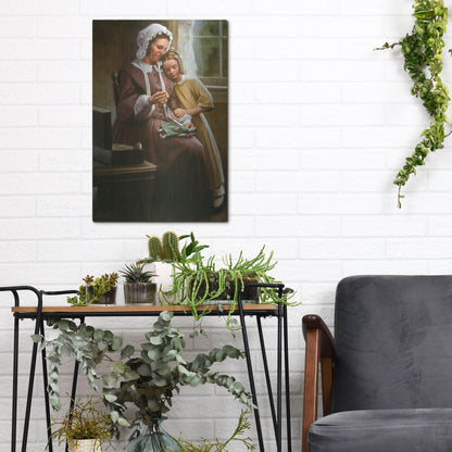 Luxe Metal Art 'A Stitch In Time' by David Lindsley, Metal Wall Art,12x16