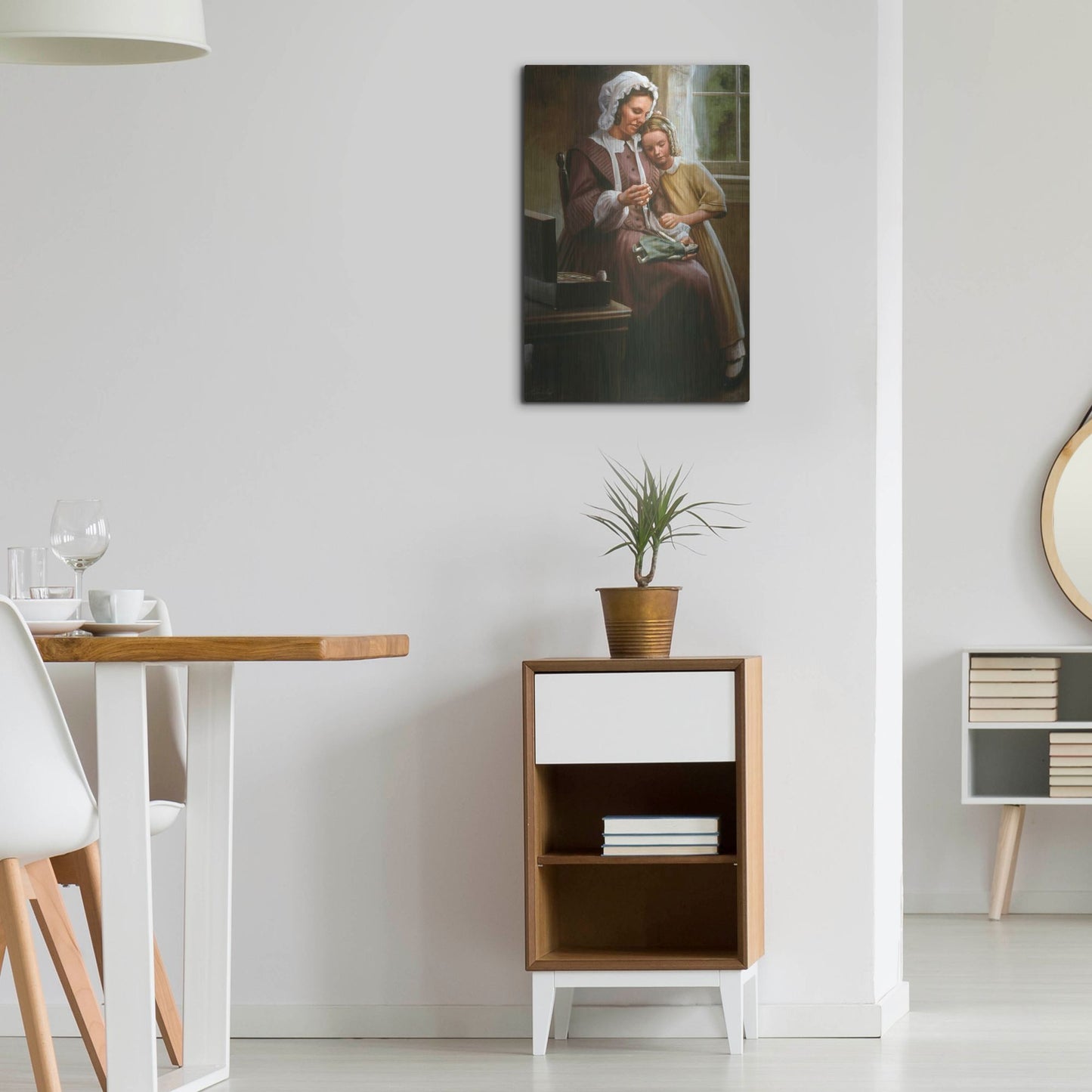 Luxe Metal Art 'A Stitch In Time' by David Lindsley, Metal Wall Art,16x24