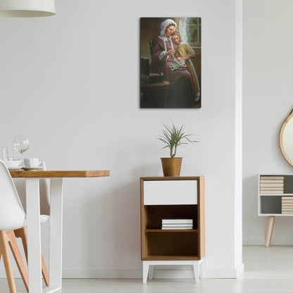 Luxe Metal Art 'A Stitch In Time' by David Lindsley, Metal Wall Art,16x24